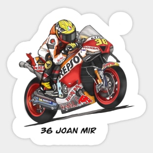Drawing/Sketching MotoGP Team No 36 Joan Mir Sticker
